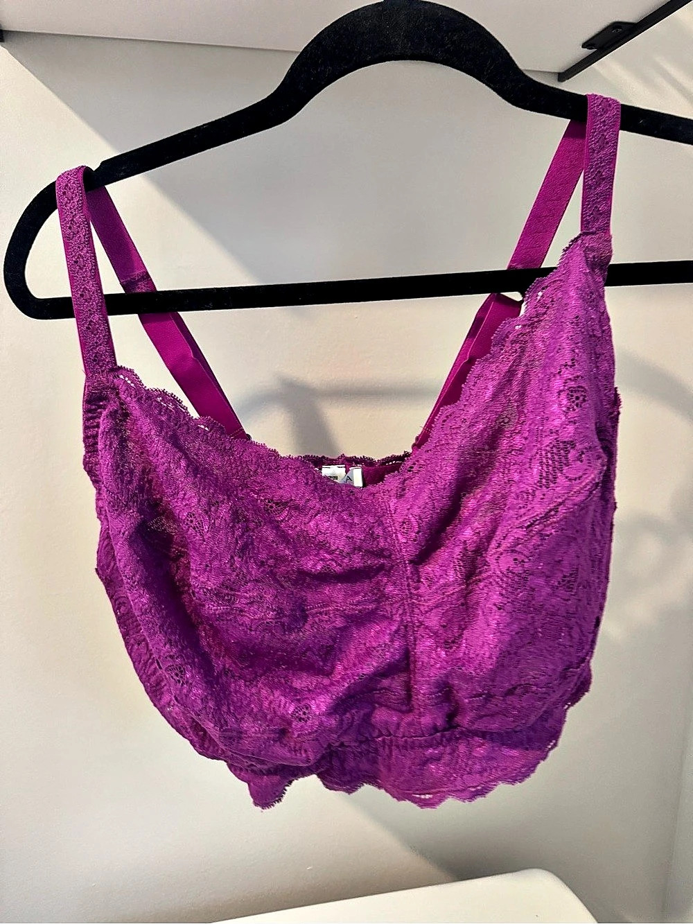 Cosabella Never Say Never Curvy Sweetie Bralette Purple XL